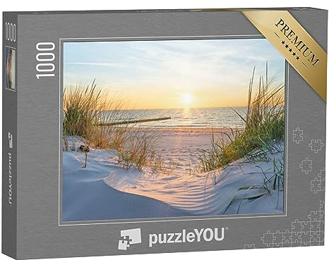 puzzleYOU: Puzzle 1000 Teile „Sonnenuntergang am Ostseestrand“ – aus der Puzzle-Kollektion Natur, Nordsee, Sonnenaufgang, Mecklenburg-Vorpommern