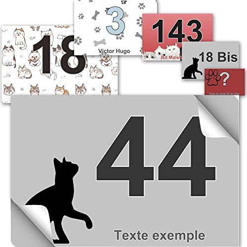 TOUTENPLAQUE Stickers poubelle - collection chat : À Personnaliser…