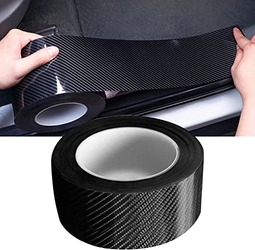 Auto Einstiegsleisten Aufkleber, Auto Gummi Stoßstange Spoiler Kantenschutz Carbon Anti Scratch Aufkleber Universal Autotür Schutz