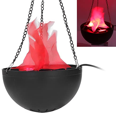 Künstliche 3D Flammenlampe dekorative Requisite hängendes Flammenlicht künstliche Flamme künstliches Feuer Lagerfeuer HerzStück für Halloween Party Dekoration