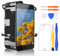 Yodoit für Phone 8 Plus Bildschirm Ersatz Schwarz Vollmontage mit Home Button, Frontkamera, Ohrhörer Lautsprecher 5,5 Zoll LCD Display mit Repair Tool Kit