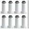 XINMEIWEN Lot de 8 pieds de meubles réglables en métal robuste pour table, lit, canapé (120 mm-180 mm, blanc)