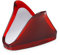 OMADA Design Serviettenhalter, Handtuchhalter aus Acryl, Linie Square, Rot