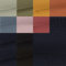 Bündchen Meterware Glitzer - Bündchenstoff Uni Lurex - Schlauchware - Bündchenware - Strick * 25 cm x 70 cm (35 cm im Schlauch) * Öko-Tex, Farbe: 108 marine-silber