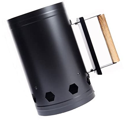 SPYMINNPOO Anzündkamin, Holzkohleanzünder aus Edelstahl Grillanzündkamin für das Kochen Im Freien