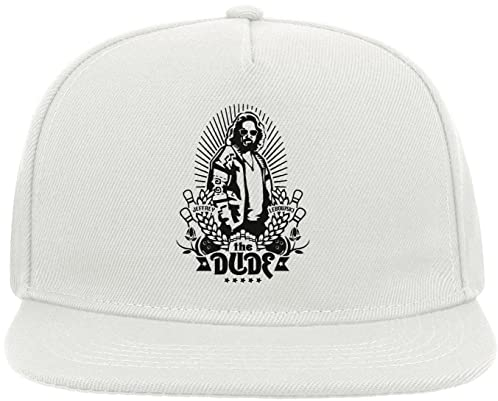 Big Guy TV Series Dude Glasses Movie Snapback Flat Visor Cotton Blend Cap Weiß