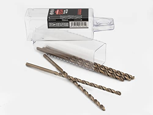 Ferrcan Forets à métaux HSS DIN340 M35 cobalt de taille longue (lot de 5 pièces par taille) (3,5 mm)