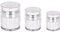 Veciado Cream Jar Vacuum Bottle,15/30/50Ml Airless Pump Jar Bottles Portable Lotion Dispenser,Makeup Creams Travel Container 3Pc