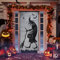 Homo Trends Decoración de Puerta de Halloween, Cortinas de Halloween, Cortina de Encaje Negro, Cortinas de Brujas para Halloween, decoración de Terror, Ventana, Puerta de casa, decoración de Fiesta