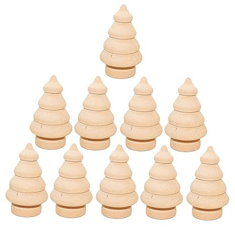 Garneck 20st DIY Schmuck Schneemannpuppen Aus Holz Holzschmuck Zum Bemalen Unfertige Holzfiguren Füller Für Weihnachtstüten Weihnachtspuppen Zum Selber Machen Hölzern Haushalt Spielzeug