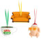 Nemesis Now Grupo Erik Set Adornos Navidad Friends - Pack Adornos Navidad árbol de Navidad, 3 Figuras Friends Diferentes - Decoración Navidad - Friends Merchandising Oficial