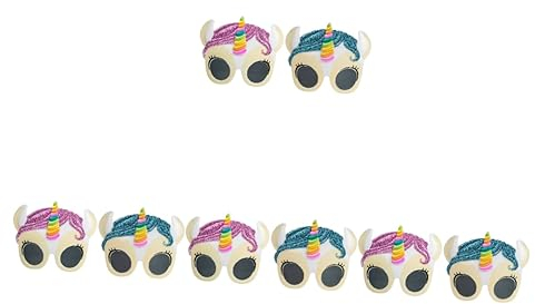 Toyvian 8 Stk Einhorn-brille Unisex-brille Für Kinder Wohnakzente Dekor Sommer Sonnenbrille Bulk-sonnenbrille Für Kinder Brillen Für Das Festival Haushaltsdekoration Tragbar Abs Posieren