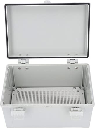 Elektrischer Anschlusskasten, Grau, Elektrischer Anschlusskasten, Scharnierdeckel, ABS-Unterputz-Klemmenkästen, IP67 Wasserdichter Elektrischer Projektkasten für den