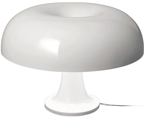 OOWOKS Pilz Lampe LED Tischlampe Moderne Pilz Deko Lampe LED Tischleuchte Weiß Nachttischlampe mit Kabel Nachtlicht 3000K/4000K/6000K Schreibtischlampe für Wohnzimmer Schlafzimmer, mit 4 Glühbirne