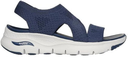 Skechers Brightest Day, Arch Fit Giorno più LUMINO Donna, Navy Knit, 43 EU