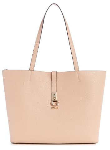 GUESS Damen Gianessa Elite Tote Tragetasche, Schultertasche, Helles Pfirsich
