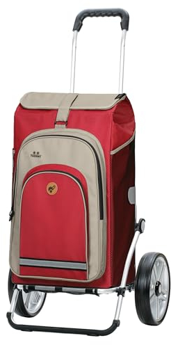 ANDERSEN Einkaufstrolley - Royal Shopper Hydro 2.1 rot 62 L Bike, Einkaufsroller, Rucksack, Thermo, Aluminium, klappbar, Kugellagerad