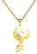 VASSAGO Rising Phoenix Halskette für Frauen Edelstahl Phoenix Feuervogel Anhänger Halskette für Männer Trendy Schmuck Geschenke
