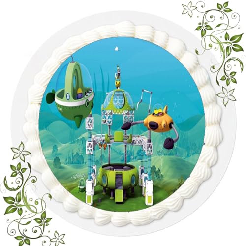 FONDANT Tortenbild, Zuckerbild mit Motiv, Essbares Foto für Torten, Tortenbild, Tortenaufleger Ø 20cm FONDANT Die Oktonauten Nr. 6