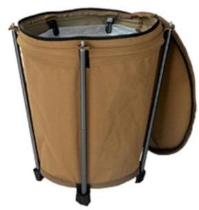 Collapsible Trash Can Camping,20L Outdoor Trash Can,Foldable Recycle Bin with Gar Garbage Outdoor Trash Can,Reusable Lid,Car