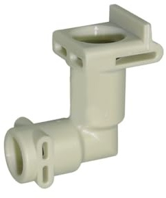 ensipart Schlauchanschluss für Heizelement an Kaffeevollautomat kompatibel mit DeLonghi 531321893 90° abgewinkeltes Verbindungsstück