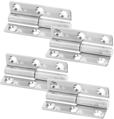 ULTECHNOVO 4 Pièces charnière en acier inoxydable charnière inox charnière plate charnière démontable charnière cabinet charnière portail charnières pour portes charnières à usage intensif