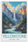 KmoNo Yellowstone National Park Vintage-Reiseposter, 20 x 30 cm, Wanddekoration, Gemälde, Leinwand, Wandkunst, Wohnzimmer, Poster, Schlafzimmer