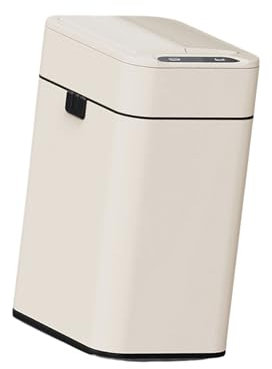 Pocoiau Papelera Inteligente Recargable 1200mAh Papelera Acero Inoxidable con Capacidad 15L para Espacio Vida Contemporáneo