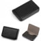 ZYWUOY Porte-cartes de visite créatif en cuir PU - Design élégant et fonctionnel pour les professionnels, Noir