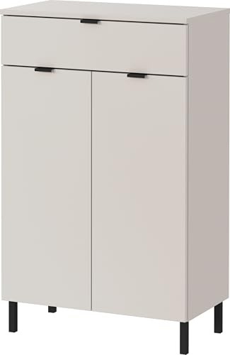 Germania Kommode GW-Arcena 1981-572, in Kaschmir, mit Metallfüßen, 60 x 97 x 34 cm (BxHxT)