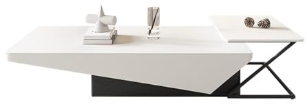 Couchtisch Modernes, minimalistisches Kaffee- und Beistelltisch-Set for das Wohnzimmer, Design for kleine Räume mit Schublade, stilvolle und funktionale Möbel for den Heimgebrauch Wohnzimmertisch