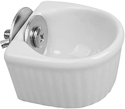 Ciotola per piccoli animali Alimentatore gabbia staccabile Pet Ceramica Acqua Cibo Forniture animali per Coniglio Pappagallo Scoiattoli Cincillà Criceto Furetto