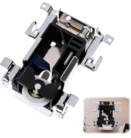 Sliding Door Wheels,Sliding Wardrobe Door for Wooden Slide Door,Sliding Door Rollers,Sliding Wardrobe Door Parts,Compatible with Spacepro/iSpace 17-4264X-000,Wardrobe Rollers and Runners
