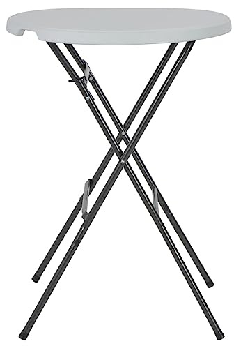Jkghdrt Klappbarer Outdoor Bartisch aus HDPE als wetterfester Stehtisch für Terrasse und Balkon