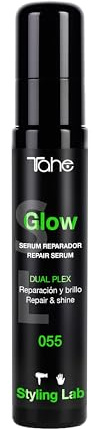 Tahe Styling Lab Sérum capilar reparador Glow 055 que aporta un brillo intenso con Aceite de Argán puro y Tecnología Dual Plex, 60 ml