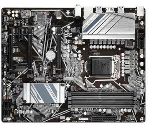 Placa Base para Juegos Fit For GIGABYTE Z590 D, Placa Base ATX ultraduradera con VRM Digital Directo de 12+1 Fases, diseño PCIe 4.0* Completo