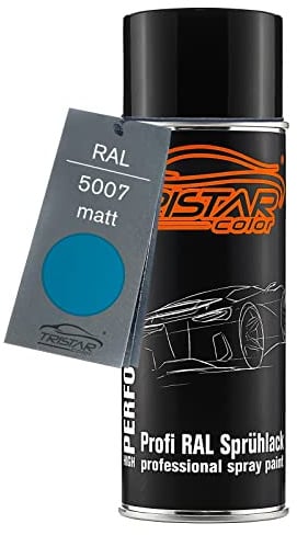 TRISTARcolor RAL 5007 Brillantblau matt Lack Spraydose | Sprühdose 400 ml, schnelltrocknend