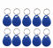 HFeng 125 kHz T5577 / EM4305 RFID-Schlüsselanhänger, beschriftbar, NFC-Etiketten, Token, Näherungskennung, Zugangskontrolle, Schlüssel, Fob-Karte für Sicherheitseingangssystem, Farbe Blau (10)