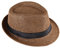 Miobo Strohhut, Panamahut Fedorahut,Trilby-Design,Sonnenschutz 60-Strohhut-Braun