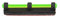 Toni system 1 pièce MADR-MADV Viseur Adhésif pour Fusil avec Fibre Optique Rouge ou Vert (Vert)