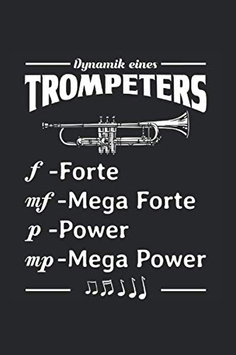 Dynamik Eines Trompeters: Din A5 Kariertes Heft (Kariert) Für Trompeter & Trompetenspieler | Notizbuch Tagebuch Planer Trompete | Notiz Buch Geschenk Orchester Blechbläser Jazz Notebook