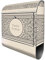banjado® Design Briefkasten personalisiert Keltischer Knoten 38,5x46,5x13cm & 2 Schlüssel - Briefkasten Stahl Silber Zeitungsfach pulverbeschichtet - Postkasten A4 Einwurf inkl. Montagematerial