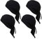 GUIFIER 4er Pack Outdoor Sports Kopfbedeckung Atmungsaktives Netz Radfahren Bandana Unter Helm Stirnband Piratenhut, Schädelkappe Bandana Kühlung Motorrad Helm Liner Beanie Biker Cap für Männer Frauen