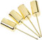 Riffelmacher 10860 - Stabkerzenhalter, aus Metall, 2,3 x 11 cm, 4 Stück, Gold, Gesteck, Adventskranz, Dekoration, Weihnachten