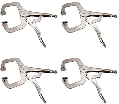 HFS(R) 11R 4PCS 6-Inch Swivel PAD Locking C-Clamp