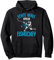 Echte Kerle spielen Eishockey Hockey Eishockeyspieler Jungen Pullover Hoodie