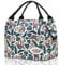 AOSBOS Mini Kühltasche Klein Lunchtasche Damen Lunch Bag Isoliertasche Für unterwegs Thermotasche Fahrrad Faltbar Wasserdicht Reißverschluss 8,5L Affe Grün
