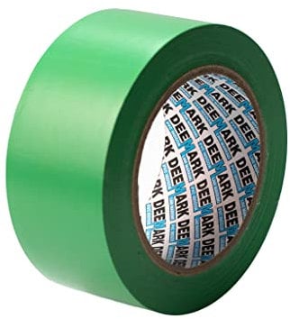 PVC-Bodenmarkierungsband | Premium-Vinyl-Sicherheitsmarkierungsband | für Lager, Industrie, Geschäfte | 50 mm x 33 m Einzelrolle (grün)