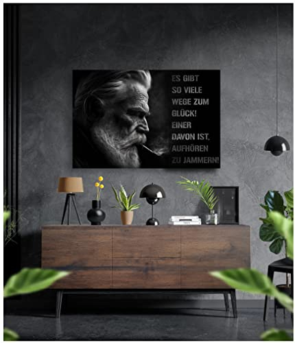 Premium Wandbild aus Acrylglas oder Aluminiumverbund - KEIN LEINWANDBILD - modern design - Motivationsbild - Mindset (Aluverbund, 60x40cm)