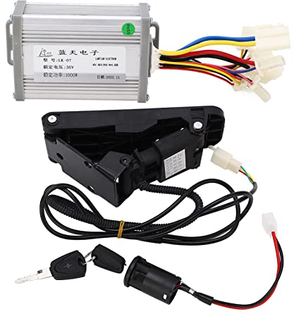 Tbest 36 V 1000 W Lithium-Elektrofahrrad-Controller-Kit, Gebürsteter Motor-Controller-Gaspedal-Modifikations-Kit